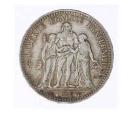 Monnaie, France, 5 francs Hercule, IIIème République, Argent, 1875, Paris (Petit A), P12468
