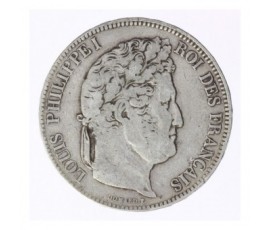 Monnaie, France, 5 francs 2ème type Domard, Louis-Philippe Ier, Argent, 1833, Limoges (I), P12472