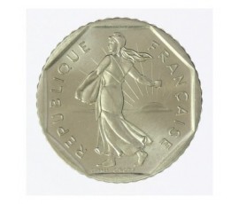 Monnaie, France, 2 francs Semeuse, Vème République, Nickel, 1987, Pessac, P12523