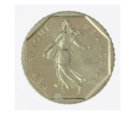 Monnaie, France, 2 francs Semeuse, Vème République, Nickel, 1988, Pessac, P12525