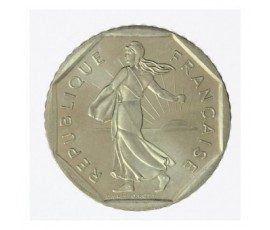 Monnaie, France, 2 francs Semeuse, Vème République, Nickel, 1989, Pessac, P12526