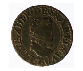 Monnaie, France, Double tournois, Louis XIII, Cuivre, 1611, Nantes (T), P12760