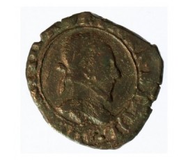 Monnaie, France, Double tournois, Henri III, Cuivre, 1588, Rennes (9), P12761