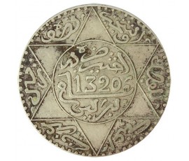 Monnaie, Maroc, 5 dirahms, Abdul Aziz I, Argent, 1320, Berlin, P10775