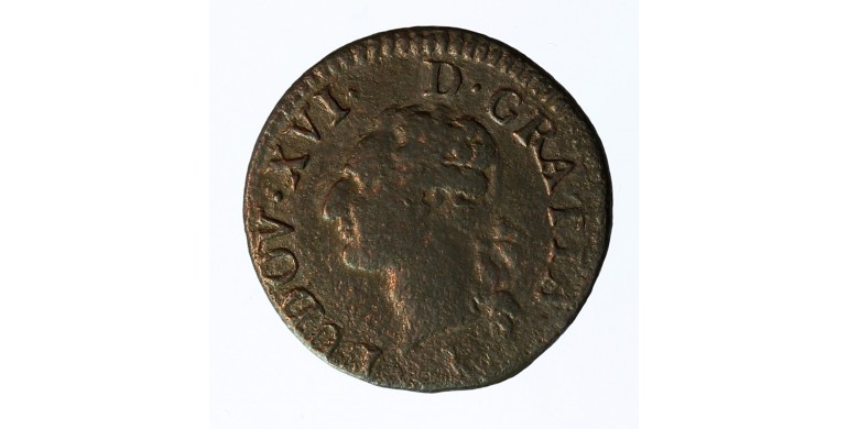 Monnaie, France, Liard à l'écu, Louis XVI, Cuivre, 1785, Nantes (T), P12764