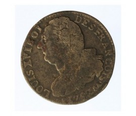 Monnaie, France, 2 sols, Louis XVI - Constitution, Métal de cloche, 1792, Metz (AA), P12777
