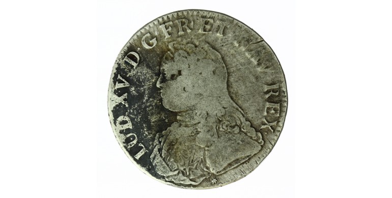 Monnaie, France, Ecu aux branches d'olivier, Louis XV, Argent, 1736, Lyon (D), P12796