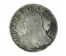 Monnaie, France, Ecu aux branches d'olivier, Louis XV, Argent, 1734, Bayonne (L), P12804