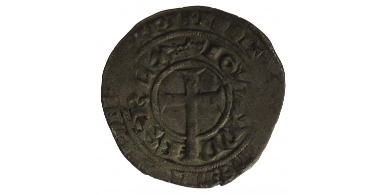 Monnaie, France, Gros tournois à la queue, Jean II, Billon, 1355,, P12869