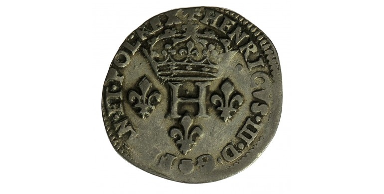 Monnaie, France, Double sol parisis, Henri III, Billon, 1583, Toulouse (M), P12889