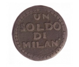 Monnaie, Italie, 1 soldo de Milan, Second siège de Mantoue, Bronze, 1799, Milan, P12938