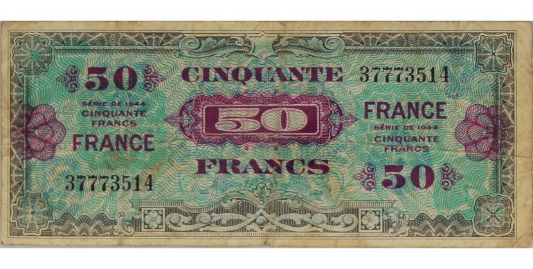 Billet, France , 50 Francs Verso France , 04/06/1945, B10131