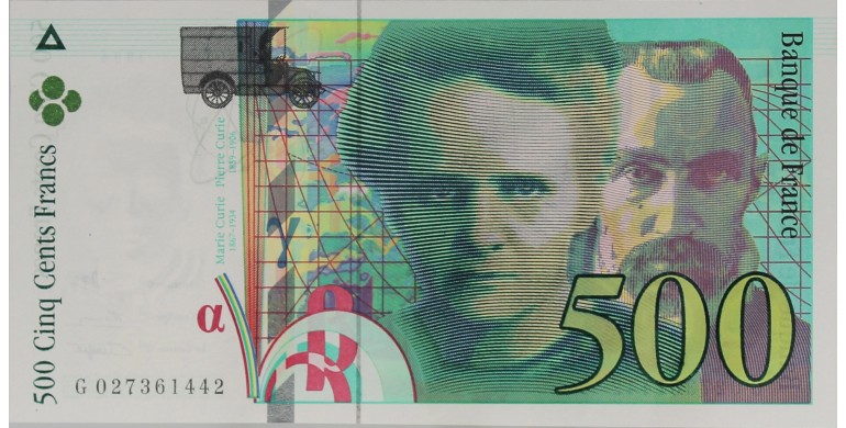 Billet, France , 500 Francs Pierre Et Marie Curie, 1994, B10245