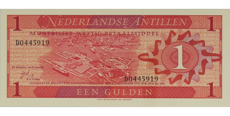 Billet, Antilles Néerlandaises, 1 Gulden , 1970, B10269