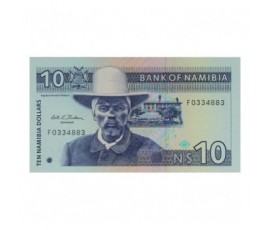 Billet, Namibie, 10 Dollars Namibiens Capitaine H. Wittbooi, 1993, B10273