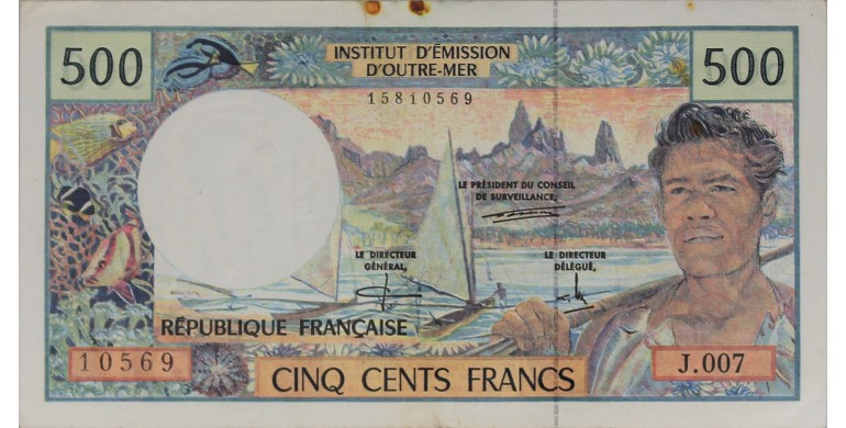 Billet, Territoires Français Du Pacifique, 500 Francs Polynésie, 1992, B10440
