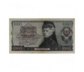 Billet, Autriche, 1000 Shilling Bertha Von Suttner, 01/07/1966, B10459