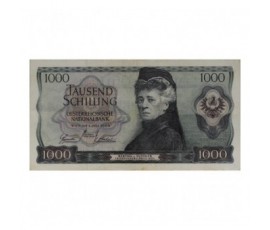 Billet, Autriche, 1000 Shilling Bertha Von Suttner, 01/07/1966, B10460