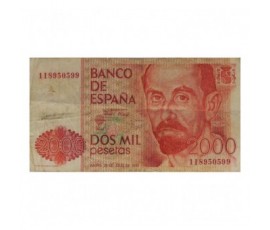 Billet, Espagne, 2000 Pesetas Juan Ramon Jimenez, 22/07/1980 (1983), B10461