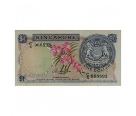 Billet, Singapour, 1 Dollar Orchidée, 1971, B10507