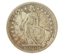 Monnaie, Suisse, 2 francs, Helvétia, Argent, 1874, Berne (B), P10934