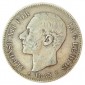 Monnaie, Espagne , 5 pesetas, Alfonso XII, Argent, 1885 (87), Madrid, P10938