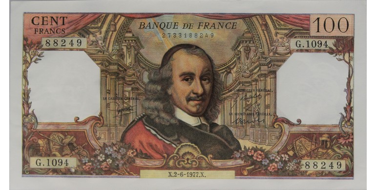 Billet, France , 100 Francs Corneille, 02/06/1977, B10573