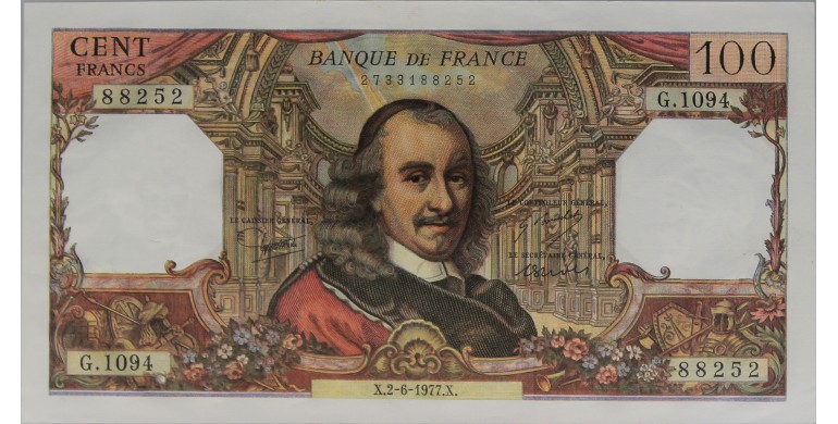 Billet, France , 100 Francs Corneille, 02/06/1977, B10575