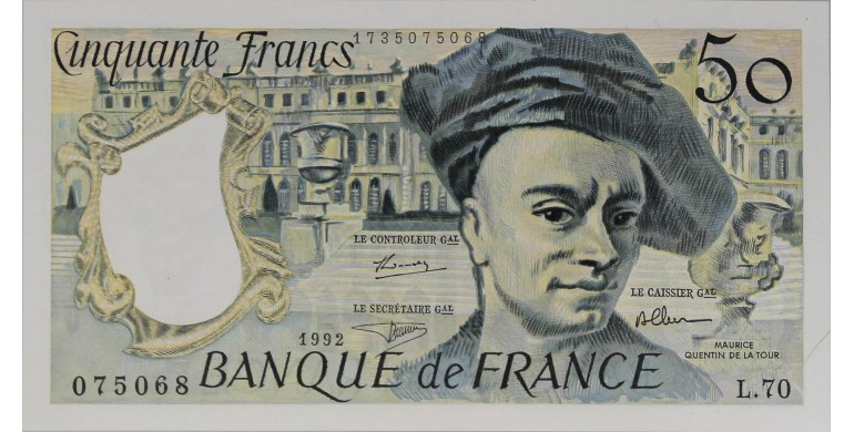 Billet, France , 50 Francs Quentin de la Tour, 1992, B10596