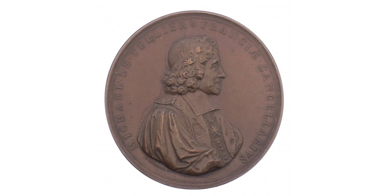 Médaille de Michel Le Tellier chancellier de France,1684,Bronze, M10003