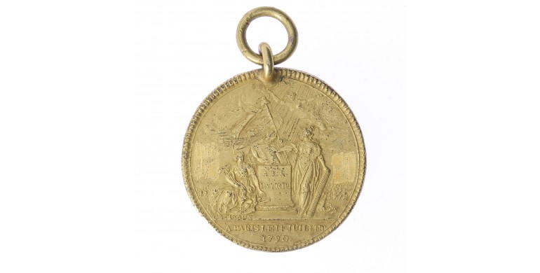 Médaille de la confédération des François,1790,Cuivre doré, M10010
