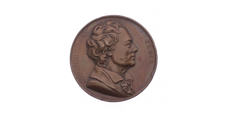 Médaille de Christoph Willibald Gluck,1818,Bronze, M10020