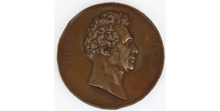 Médaille d'hommage au peintre conventionnel Jacques-Louis David,1822,Bronze, M10027