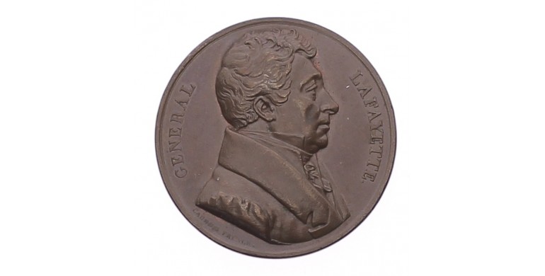  Médaille pour le retour aux États-Unis du marquis de La Fayette,1824,Bronze, M10028