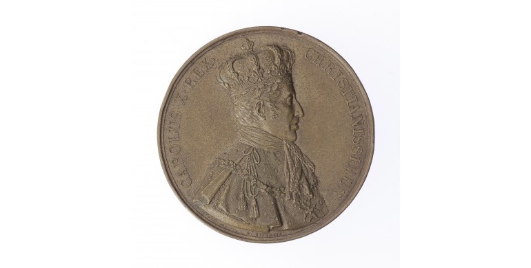 Médaille du sacre de Reims ,1825,Bronze, M10029