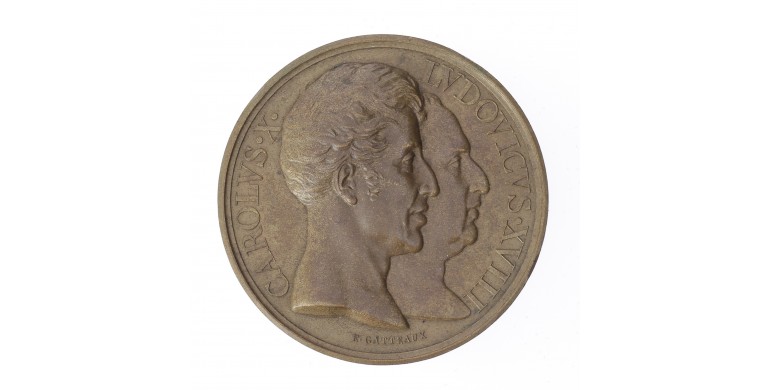 Médaille installation de la statue équestre de Louis XIII à Paris,1829,Bronze, M10033