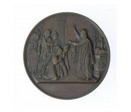 Médaille de mariage par Caqué,S.d,Cuivre, M10055