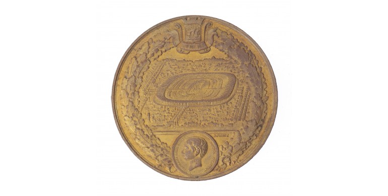 Médaille du Palais du champs de Mars de l'exposition universelle de Paris de 1867,1867,Bronze doré, M10069