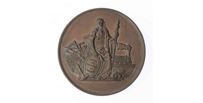Médaille de la société industrielle et agricole d'Angers,S.d,Cuivre, M10092