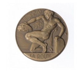 Médaille Art Déco La Route (Fédération Nationale des Transports Routiers),S.d,Bronze, M10095