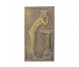Médaille/Plaque uniface "La Source" par Daniel Dupuis,S.d (1898),Bronze, M10105