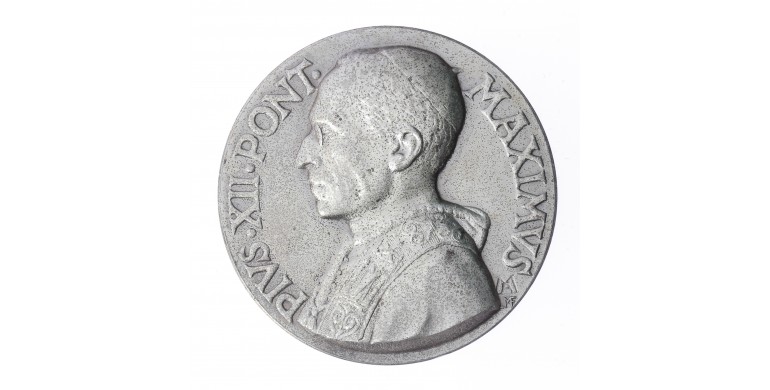 Médaille Pie XII commémorant l'assomption de la vierge Marie,1950,Bronze argenté, M10141