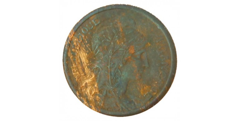 Monnaie, France , 2 centimes Daniel Dupuis, IIIème République, Bronze, 1909,, P11030