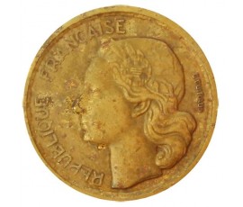 Monnaie, France , 10 francs Guiraud , IVème République, Bronze-aluminium, 1954,, P11033