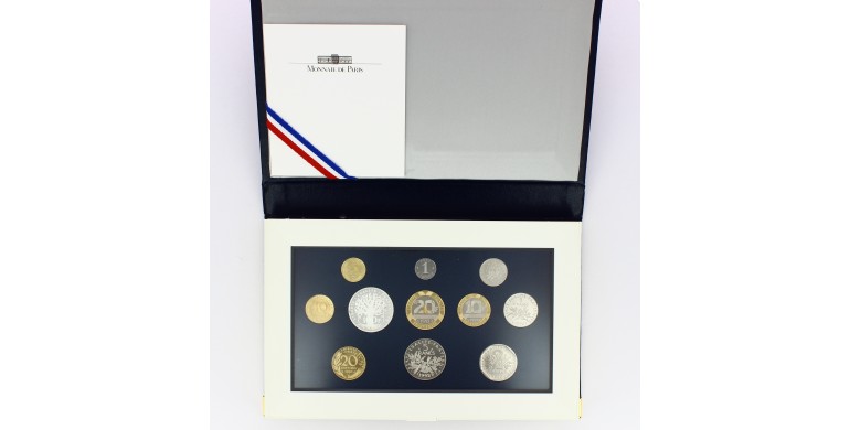 France, Boîte BE 1992, 11 pièces, C10141