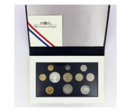 France, Boîte BE 1997, 11 pièces, Variété 5 centimes col à 3 plis, C10146