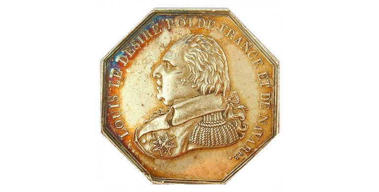 Jeton, Louis XVIII - Huissiers du département de la Seine, 1817, Argent, J10115