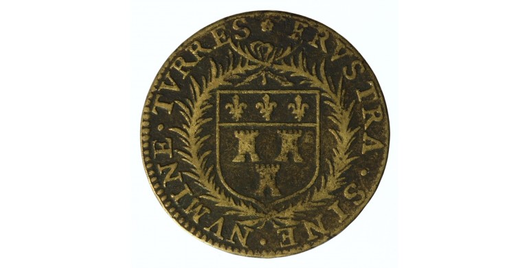 Jeton, Noblesse et villes - Touraine - Jacques Richard de Fleury maire de Tours, 1622/1623, Laiton, J10327