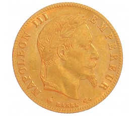 Monnaie, France, 5 Francs, Napoléon III, Or, 1865, Strasbourg (BB), P13000