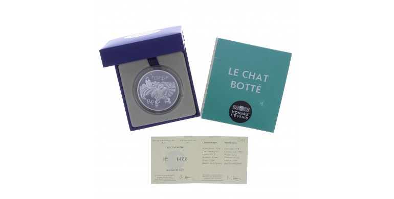 Monnaie, France, 10 Euros BE Le chat botté de Charles Perrault, Monnaie de Paris, Argent, 2012, Pessac, P13114